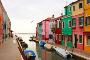 Colorfull houses of Burano Island