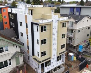 Exterior painting of apartment building in Settle, WA