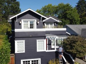 House exterior painting project in Seattle, WA