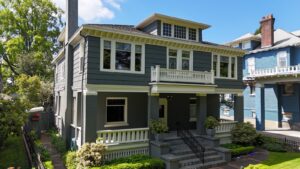 Seattle Home Exterior Painting Project – Gray and White Colors
